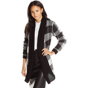 BB Dakota Women's Jalen Buffalo Plaid Cardigan